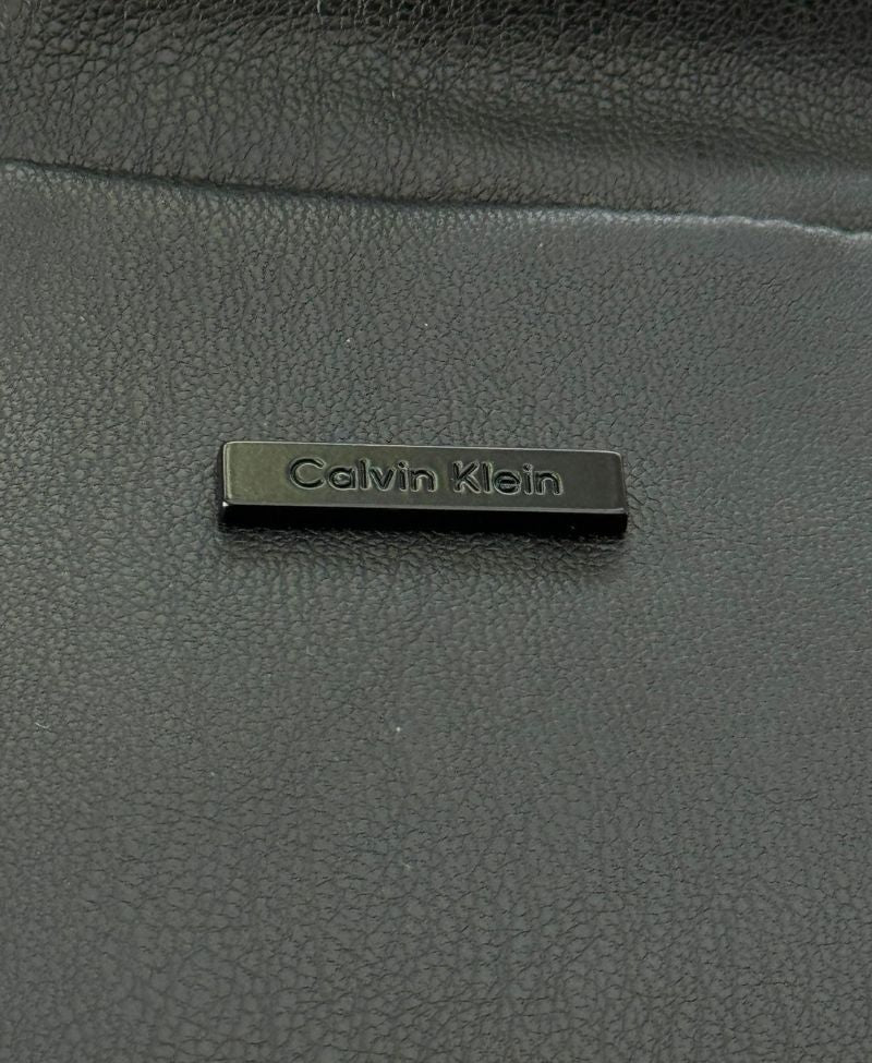 Jaqueta De Couro Preta Masculino Em PU - Calvin Klein