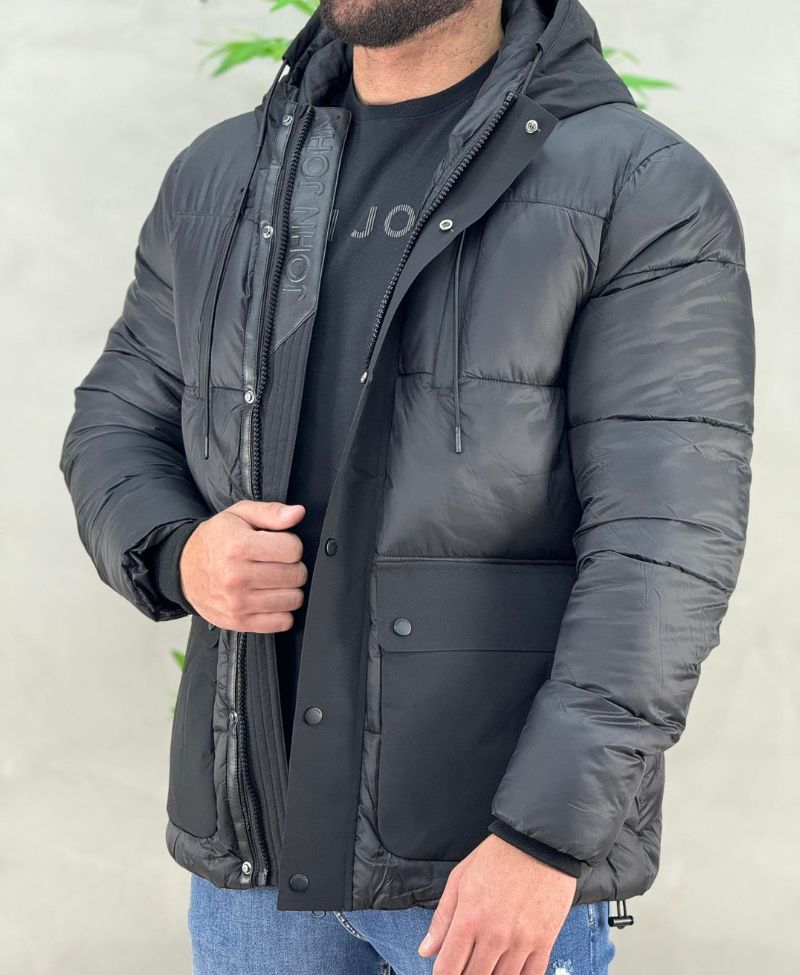 Jaqueta Puffer Preta Masculino Saulo - John John