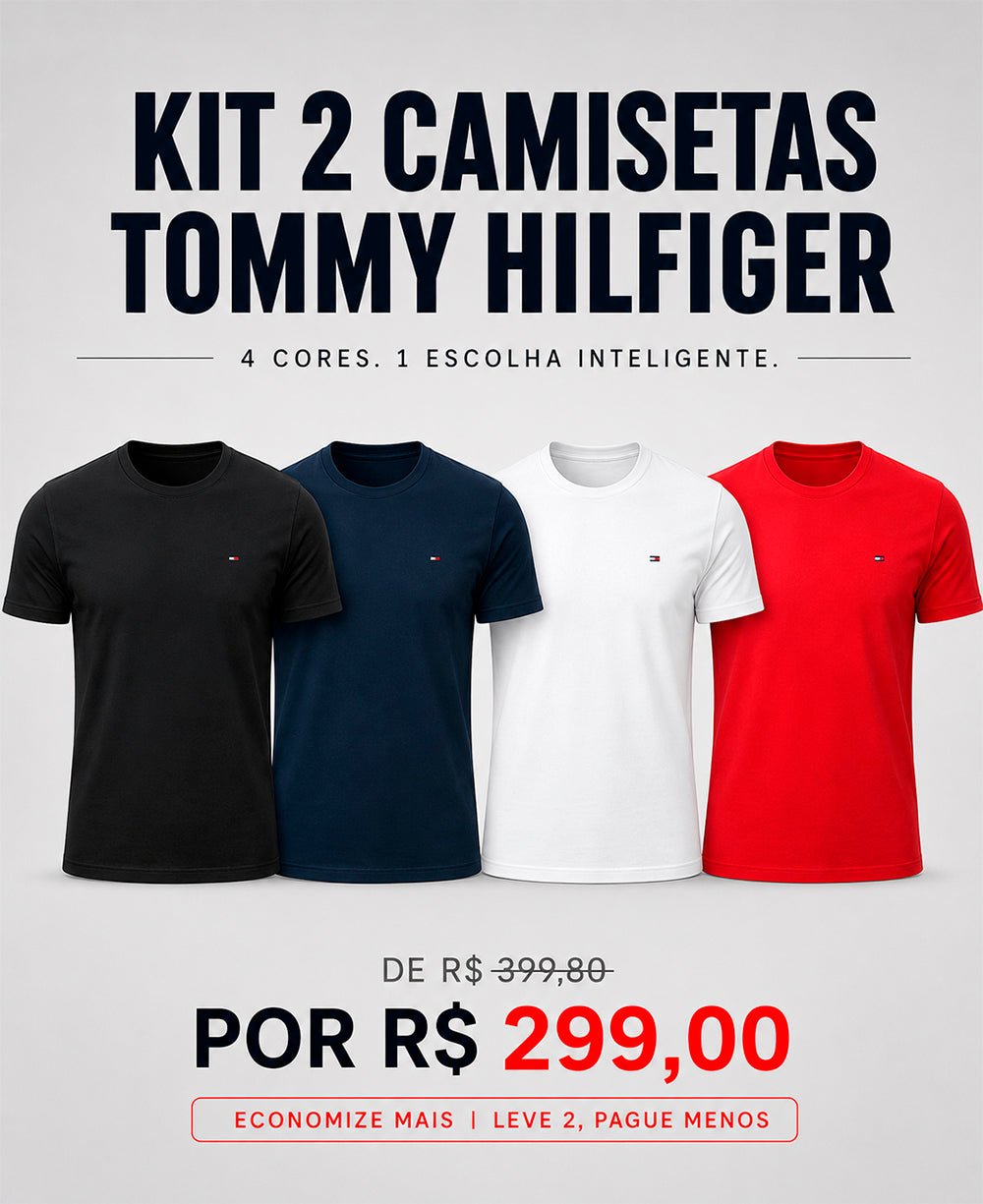 KIT 2 TOMMY HILFIGER - CLASSIC CONTTON