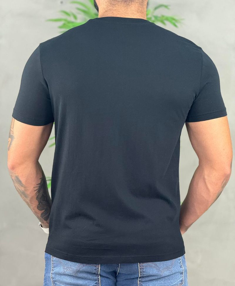 Kit 2 Camiseta Preta e Branca Masculina Crew-Neck - Calvin Klein