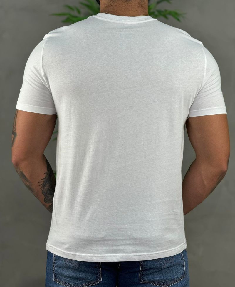 Kit 2 Camiseta Preta e Branca Masculina Crew-Neck - Calvin Klein