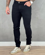 Kit 2 Calças Jeans Médio e Preta Masculino Skinny - Rota 77