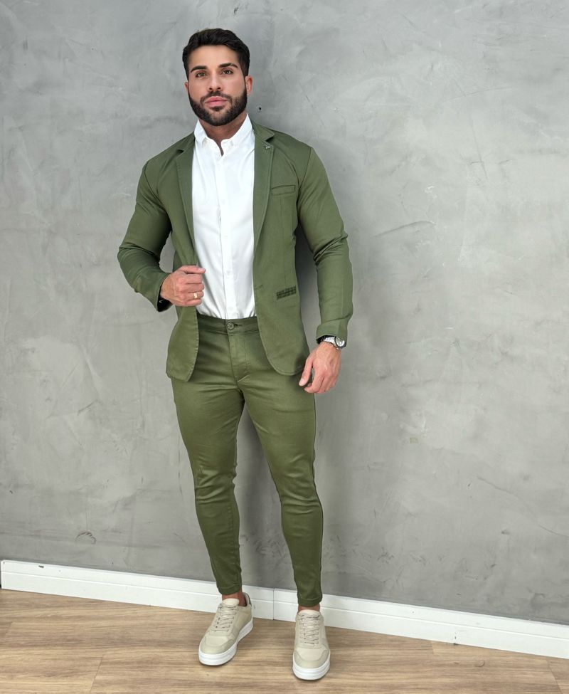 Look Masculino Elegância 3 Peças Slim - Per Pochi