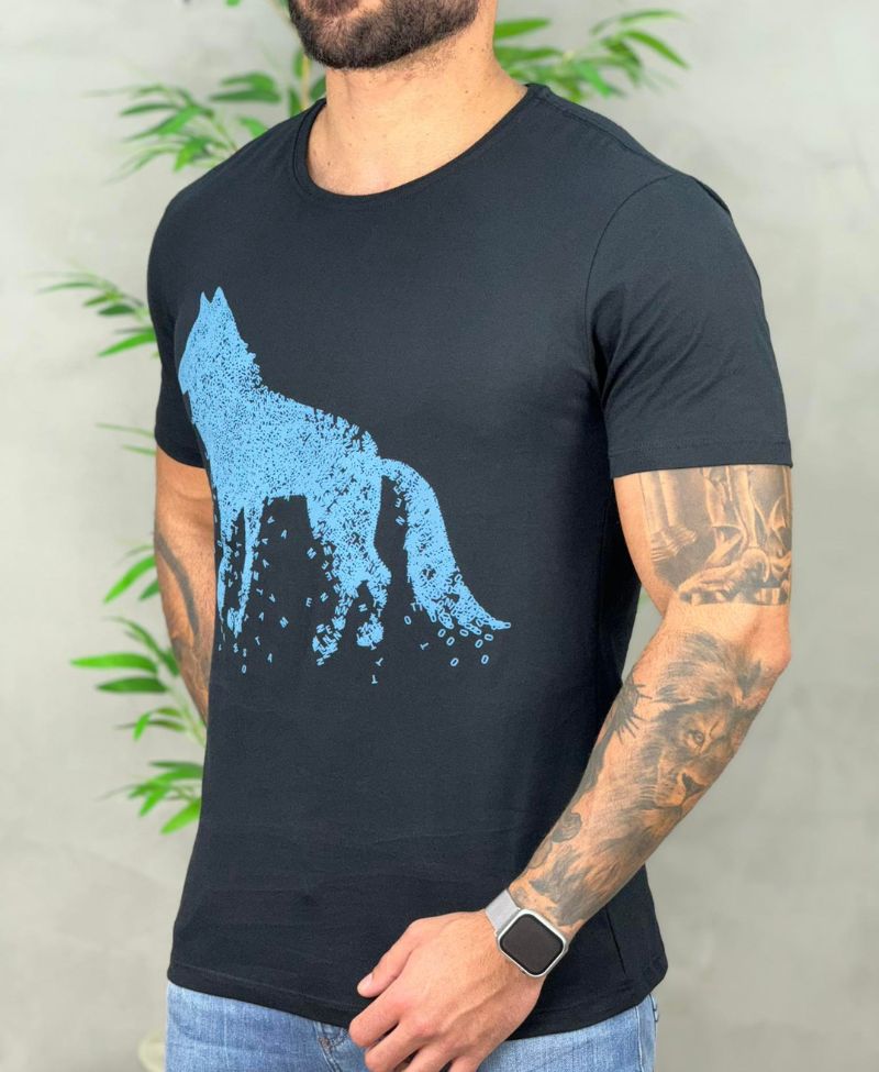 Kit 2 Camiseta Bordo e Preta Masculino Básica - Acostamento