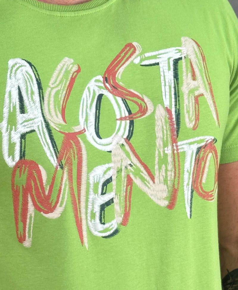 Kit 2 Camiseta Azul escuro e Verde Hortelã Masculino Básica - Acostamento