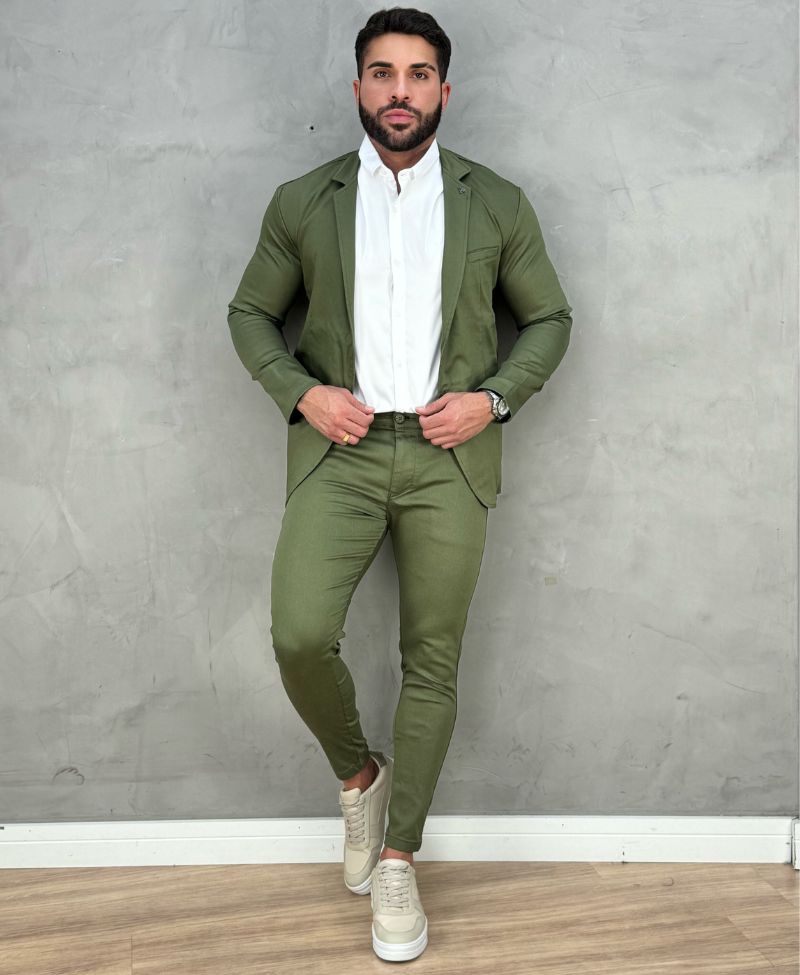 Look Masculino Elegância 3 Peças Slim - Per Pochi