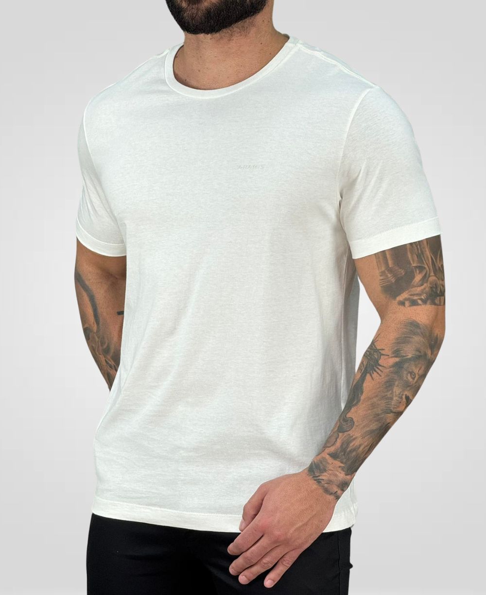 Camiseta Off White Masculina Estampa Abstrata - Aramis