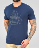 Camiseta Azul Marinho Masculina Lettering - Aramis