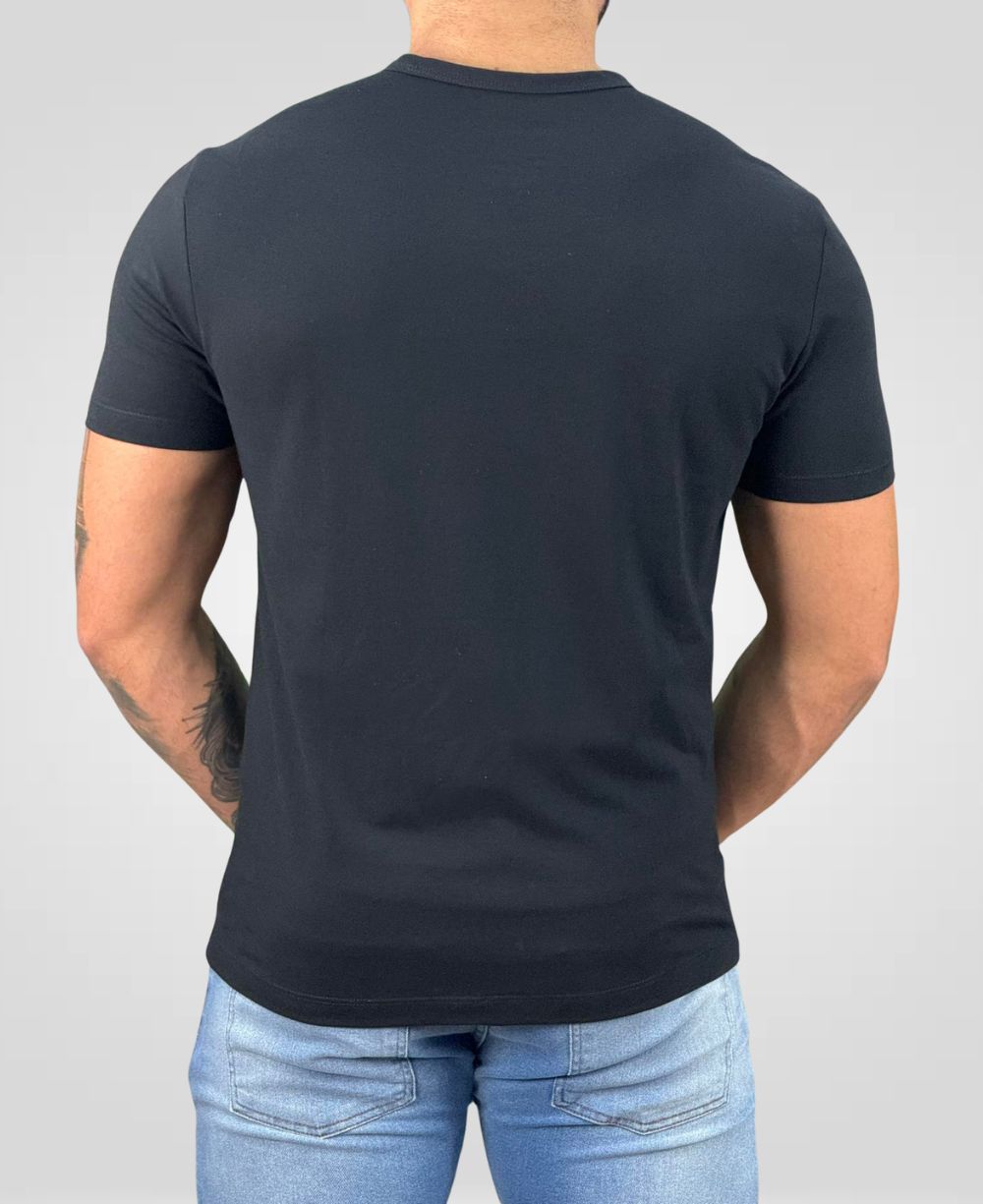 Camiseta Preta Masculina Piquet - Calvin Klein