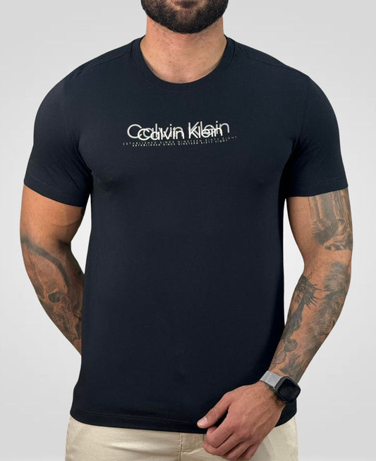 Camiseta Preta Masculina Solld Liquid - Calvin Klein