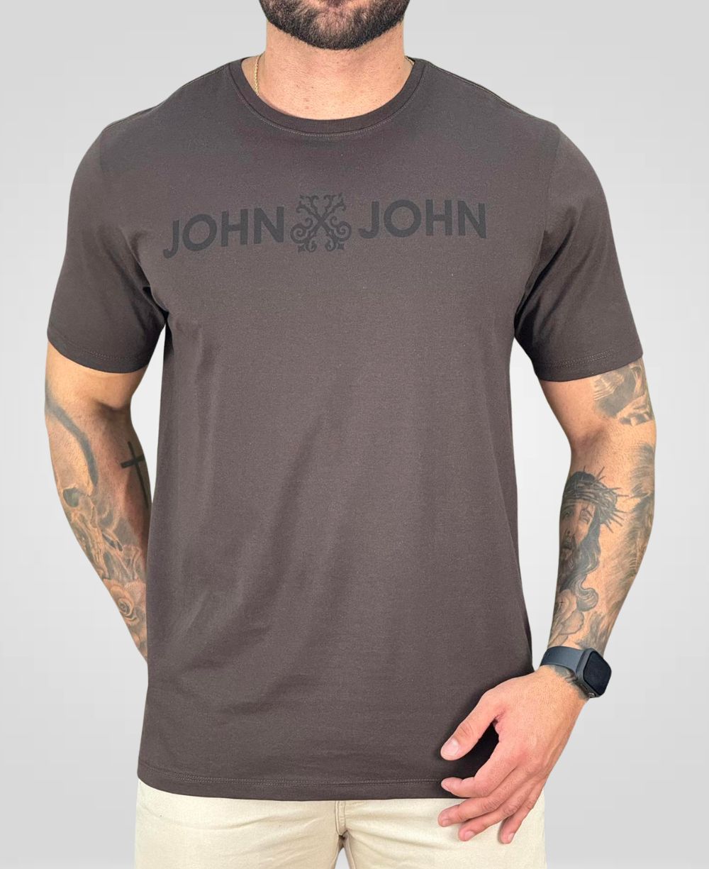 Camiseta Marrom Masculina Basic JJ - John John