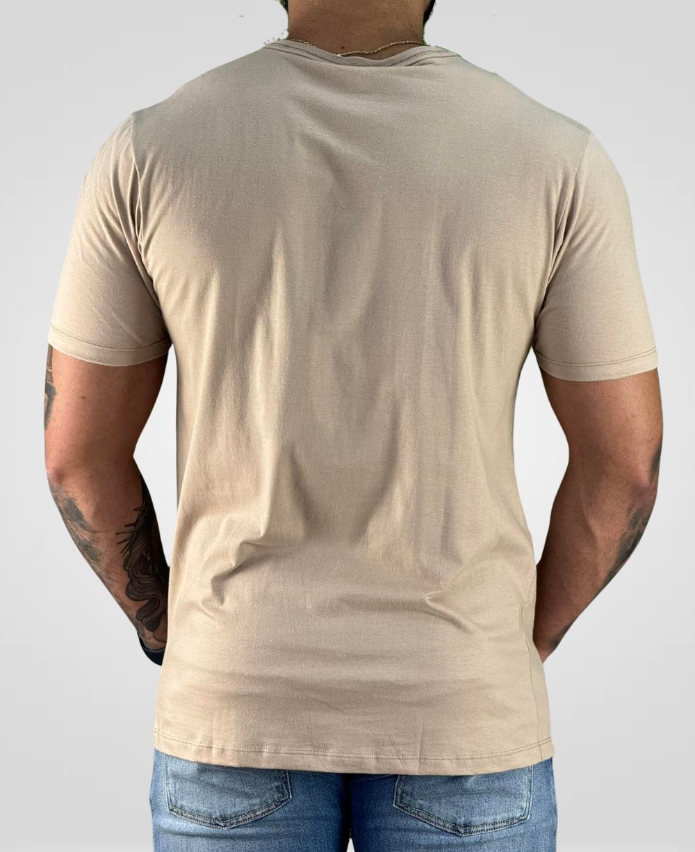 Camiseta Creme Masculina Regular Fit - John John