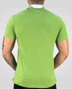 Camisa Polo Verde Hortelã Masculina Gola Color - Acostamento