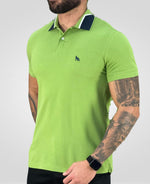 Camisa Polo Verde Hortelã Masculina Gola Color - Acostamento