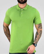 Camisa Polo Verde Hortelã Masculina Logo Wolf - Acostamento