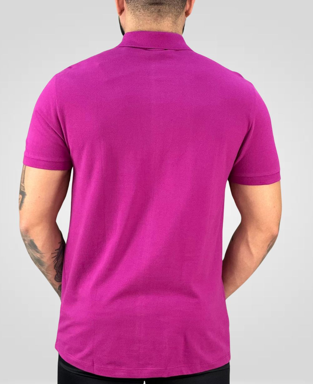 Camisa Polo Rosa Orquidea Masculina Piquet - Aramis