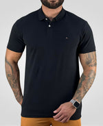 Camisa Polo Preta Masculina Piquet - Aramis