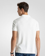 Camisa Polo Off-White Masculina Mercerizada Carcela Regular - Tommy Hilfiger