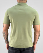 Camisa Polo Verde Musgo Masculina Smooth - Calvin Klein