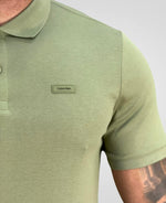 Camisa Polo Verde Musgo Masculina Smooth - Calvin Klein