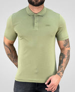 Camisa Polo Verde Musgo Masculina Smooth - Calvin Klein