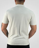 Camisa Polo Caqui Claro Masculina Logo Ck - Calvin Klein