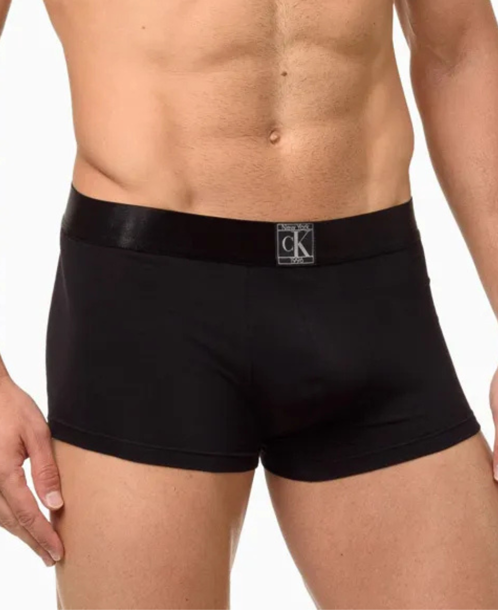 Cueca Low Rise Trung Preta Cotton 1996 Fashion - Calvin Klein