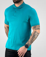 Camisa Polo Verde Escuro Masculina Smooth - Calvin Klein