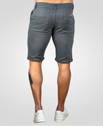 Bermuda Alfaiataria Cinza Escuro Masculina Lisa - Paladho´S Jeans Wear