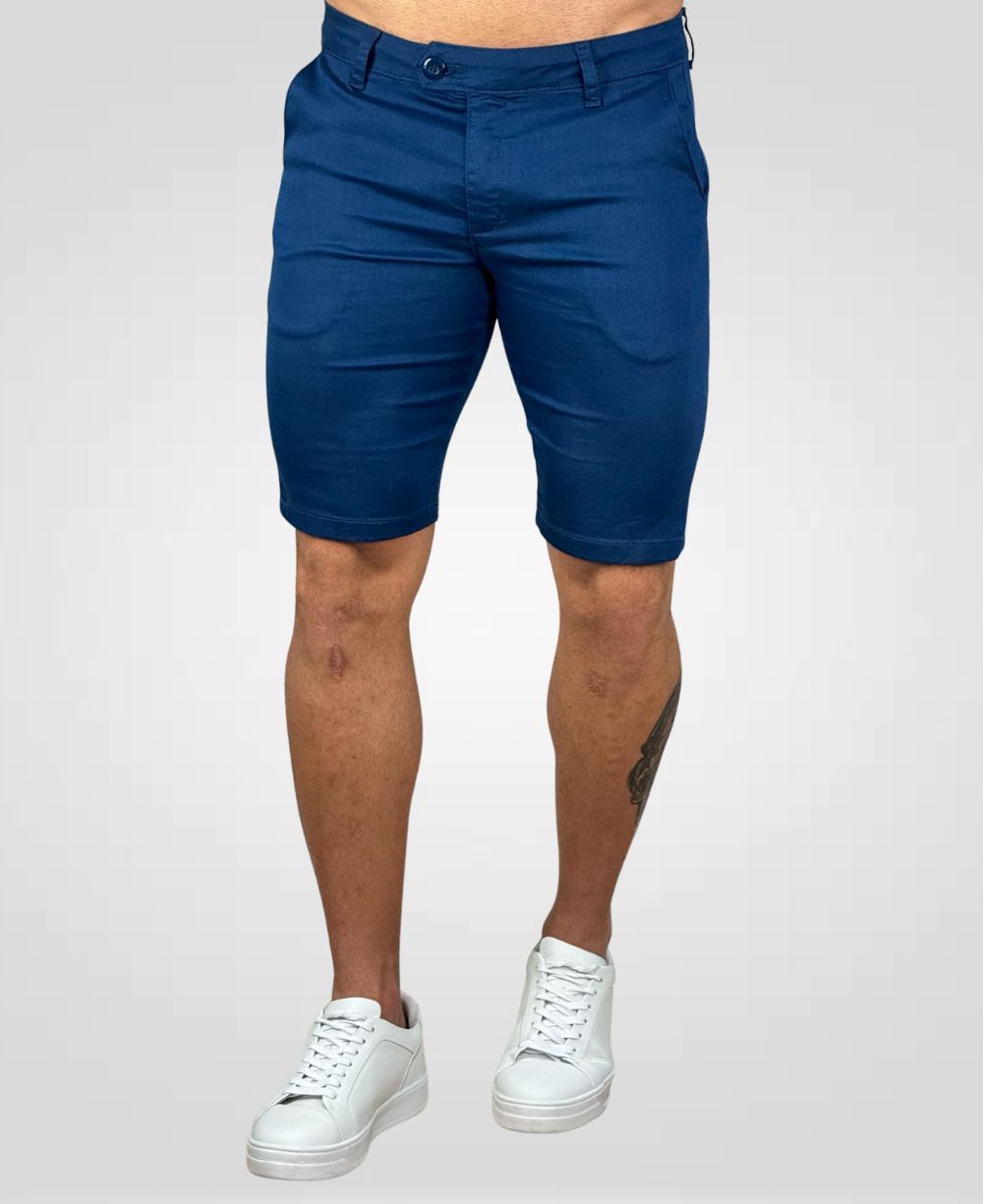 Bermuda Alfaiataria Azul Royal Masculina Lisa - Paladho´S Jeans Wear