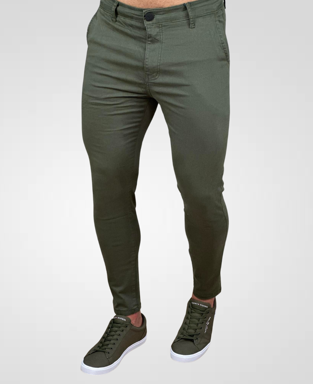 Calça Alfaiataria Verde Masculina Super Skinny- Codi Jeans