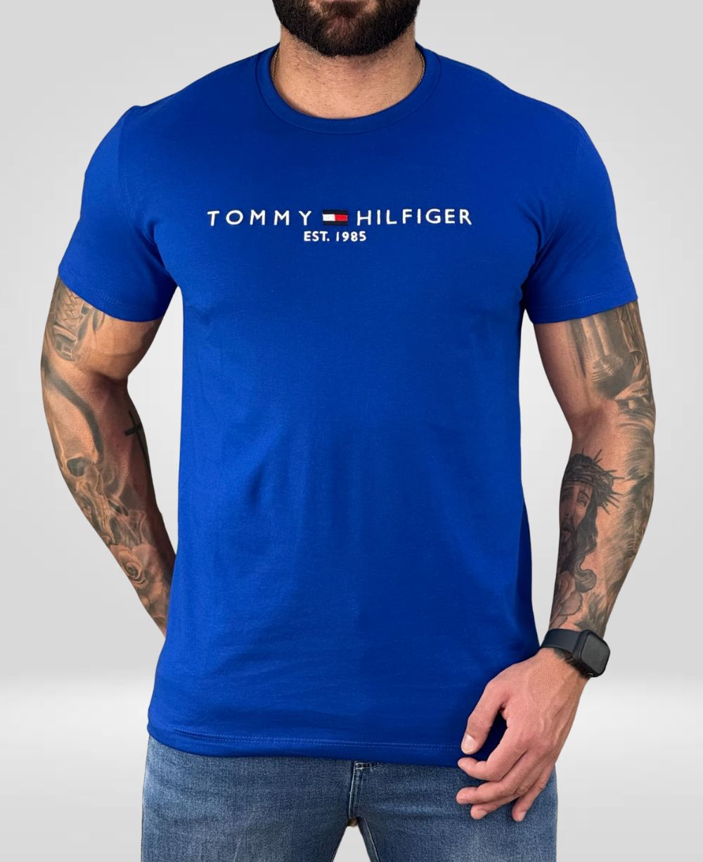 Camiseta Azul Royal Masculina Est. 1985 - Tommy Hilfiger