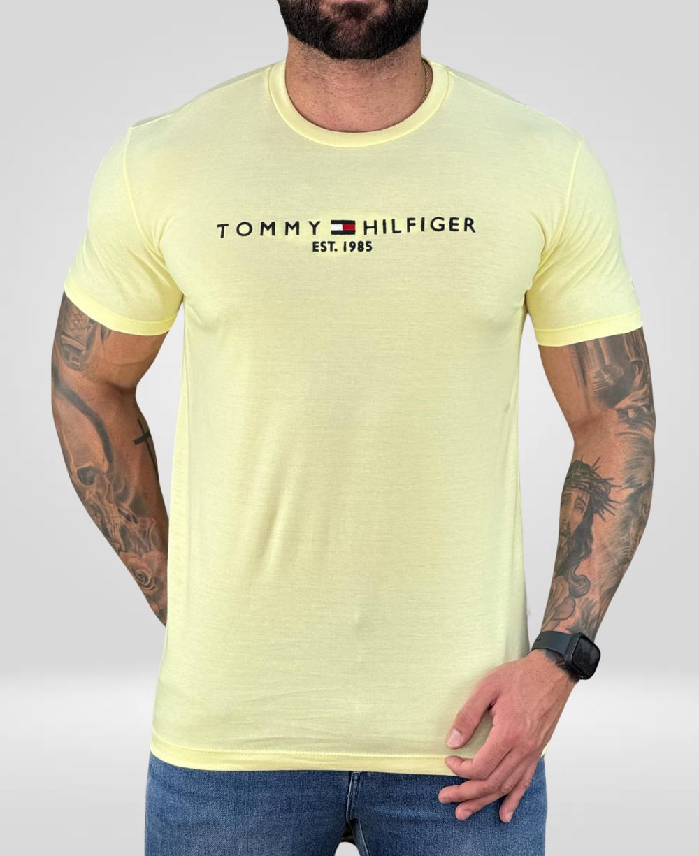 Camiseta Amarela Masculina Est.1985 - Tommy Hilfiger