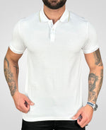 Camisa Polo Branca Masculina Logo Handle da Calvin Klein