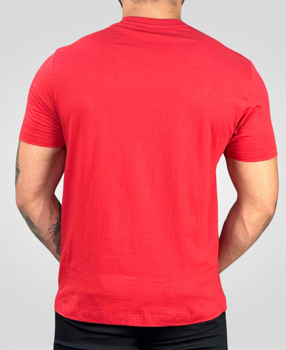 Camiseta Vermelho Masculina Malha Regular - Aramis