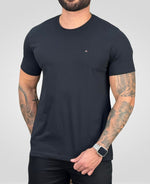 Camiseta Preta Masculina Malha Regular - Aramis