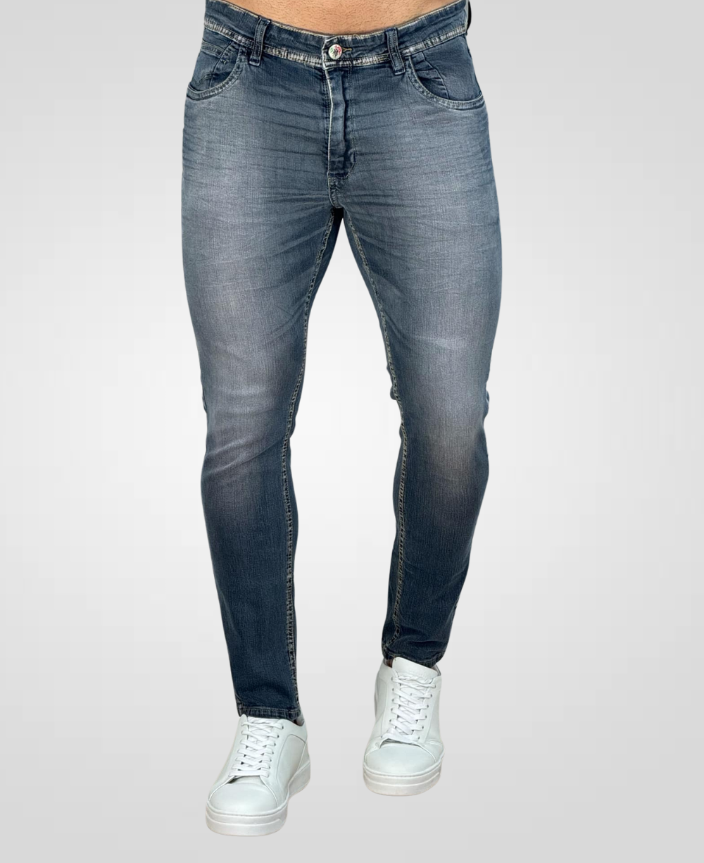 Calça Jeans Estonado Masculina Super Skinny - City Denim