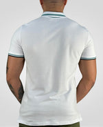 Camisa Polo Branco Masculina Line Collar - Acostamento