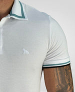 Camisa Polo Branco Masculina Line Collar - Acostamento