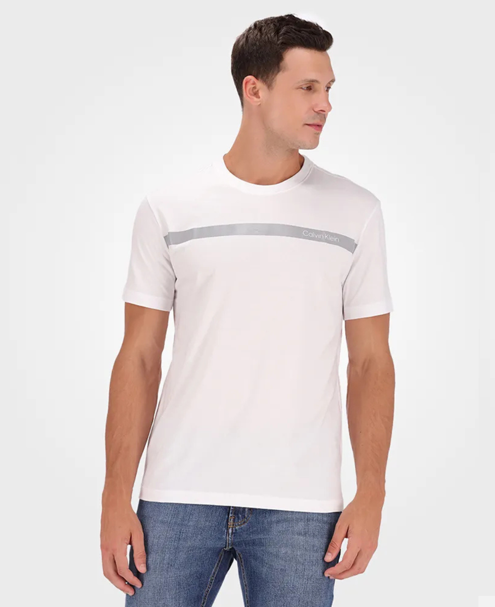 Camiseta Branca Masculina Palito Gel - Calvin Klein