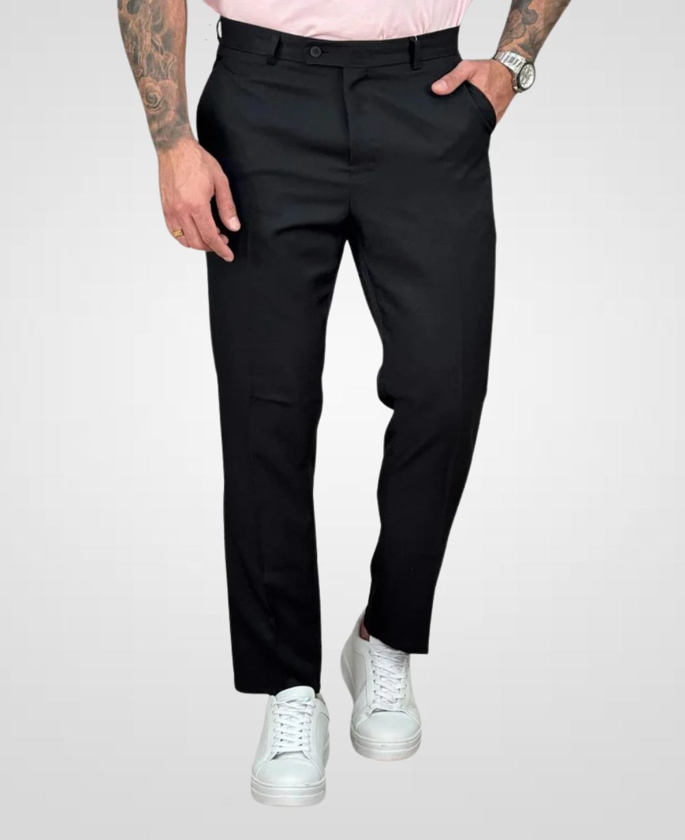 Calça Alfaiataria Preto Masculina Slim - Fusion