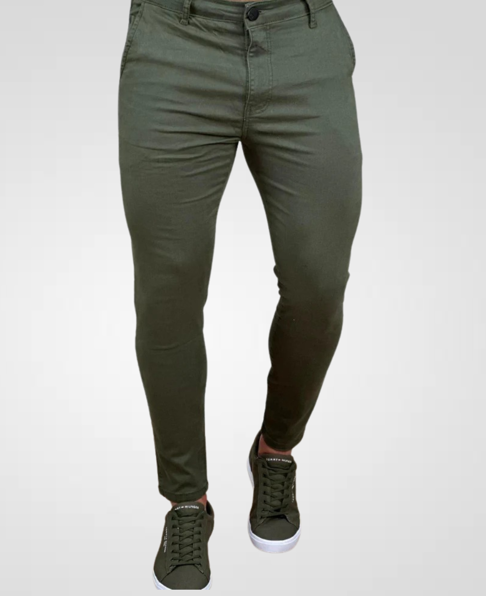 Calça Alfaiataria Verde Masculina Super Skinny- Codi Jeans