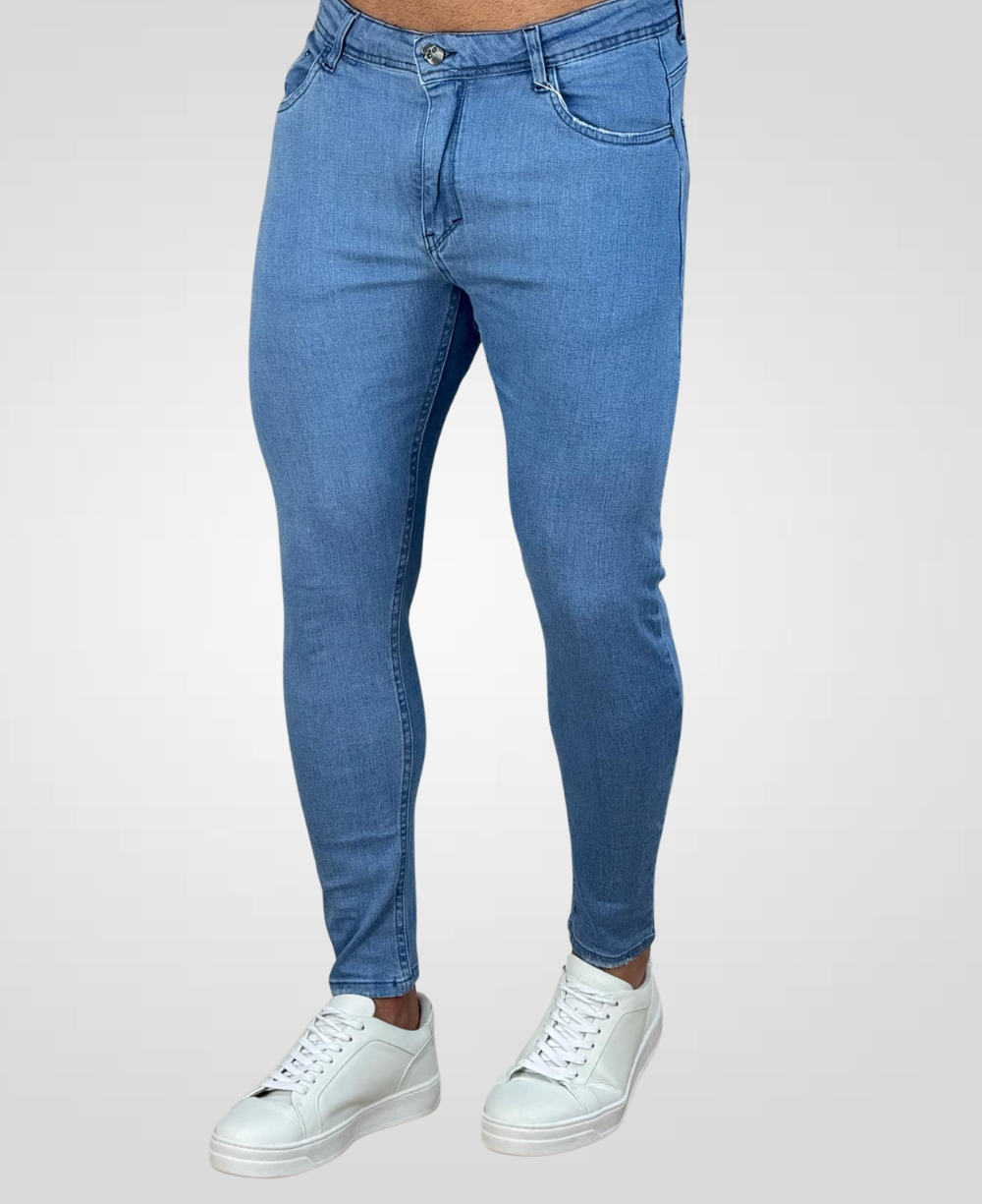 Calça Jeans Claro Masculina Skinny Jay Jones