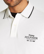 Camisa Polo Branca 1985 Com Friso Slim - Tommy Hilfiger