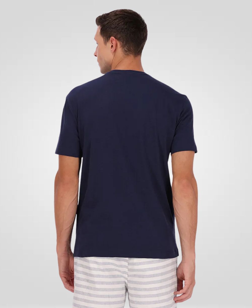 Camiseta Azul Marinho Masculina Logo Minimalista - Calvin Klein