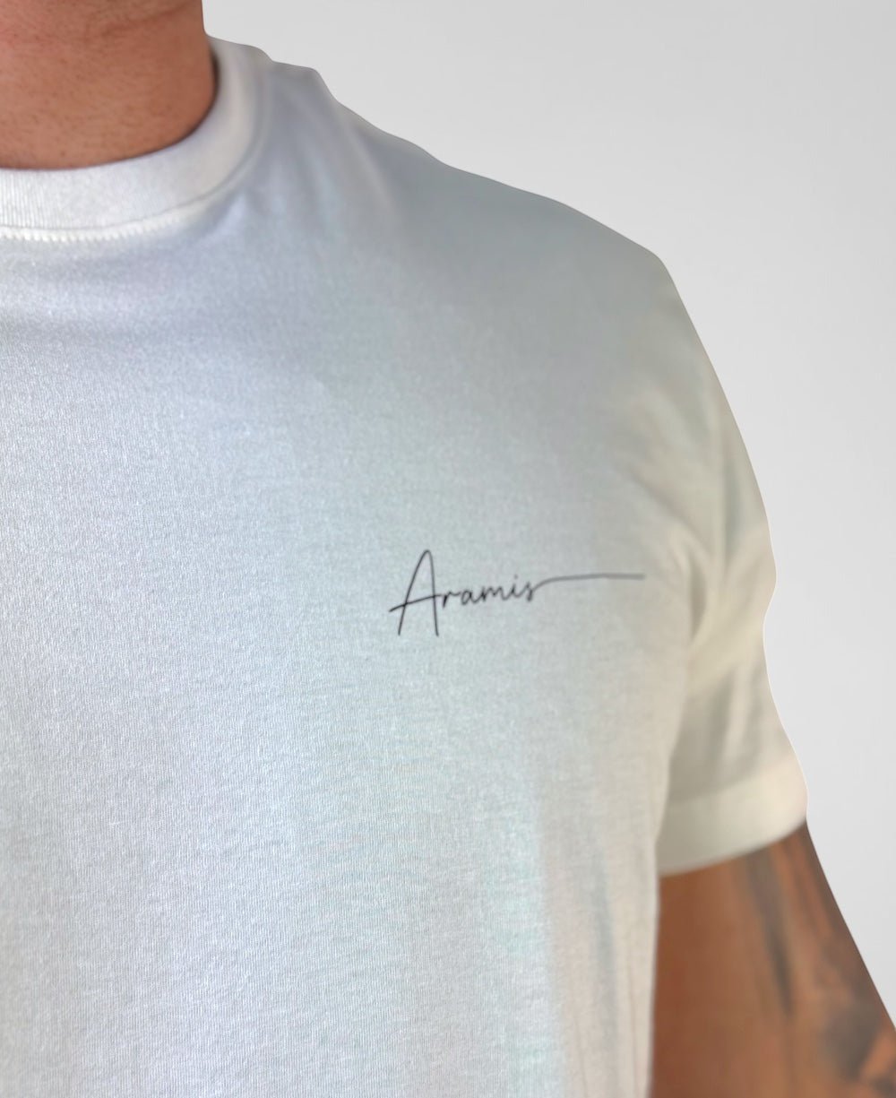 Camiseta Masculina Off White Malha Regular - Aramis