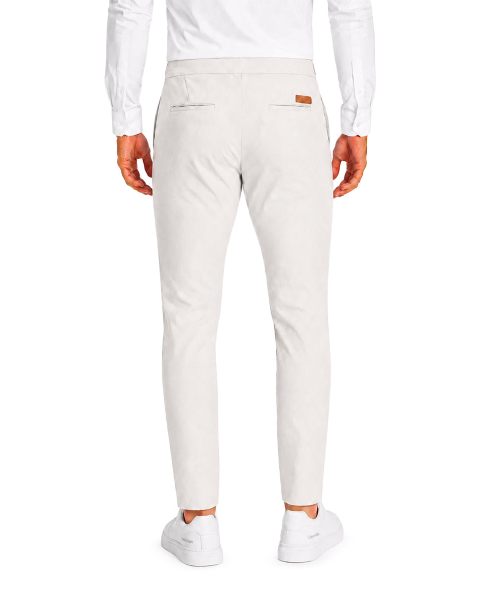Calça Alfaiataria Cinza Gelo Masculina Com Regulagem - Paladho´s