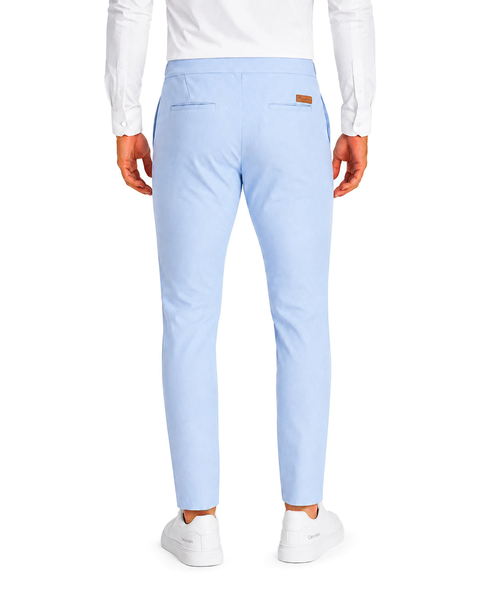 Calça Alfaiataria Azul Claro Masculina Com Regulagem - Paladho´s