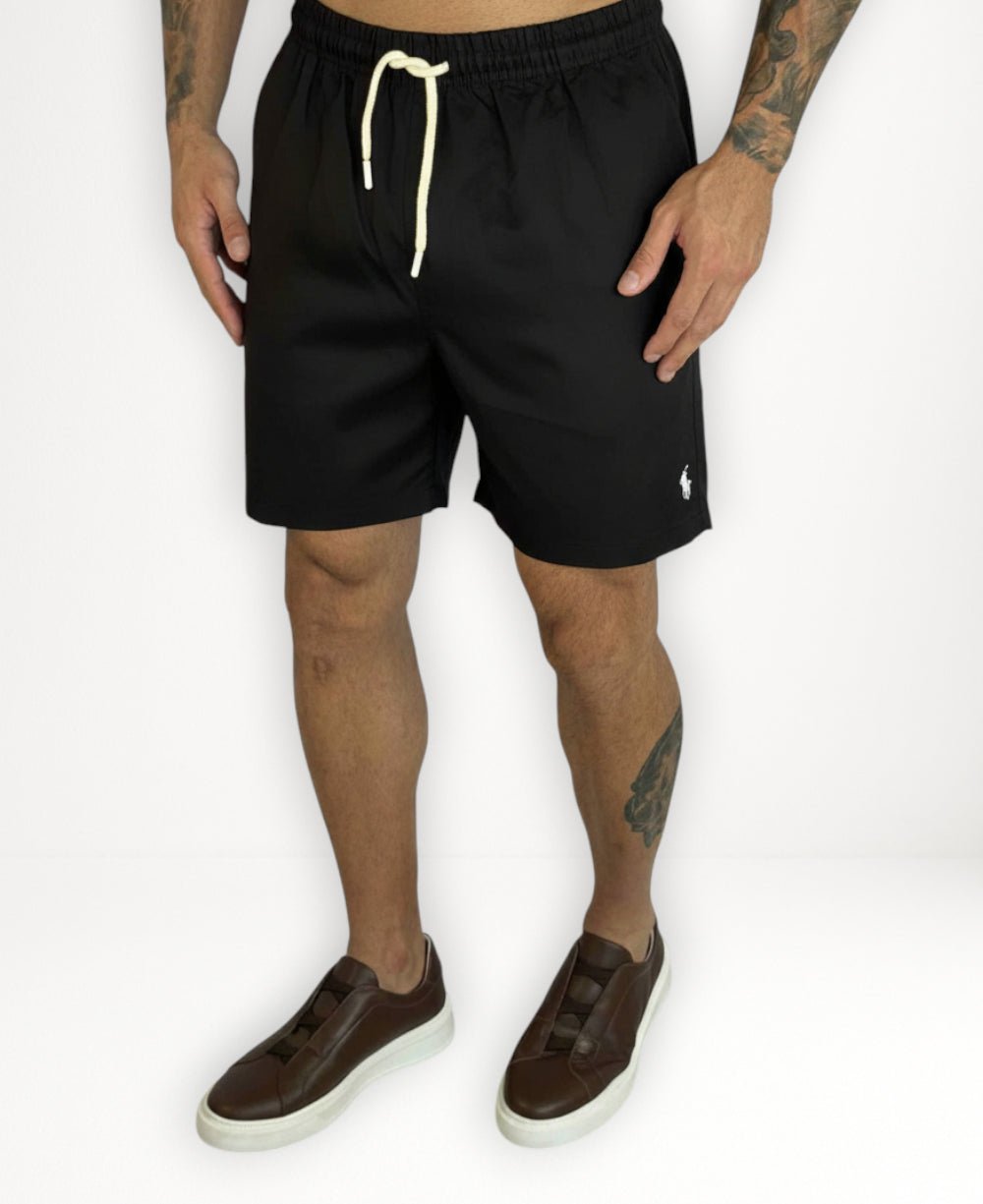 Shorts R L Preto Masculino- Polo