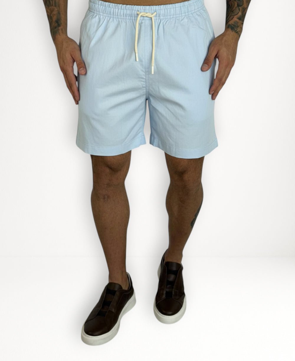 Shorts R L Azul Claro Masculino - Polo